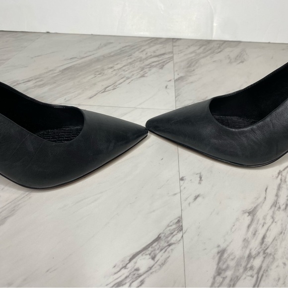 New! Vince Camuto Tolinnis Black Leather Sling Back Pump 8 1/2 M - Picture 8 of 14